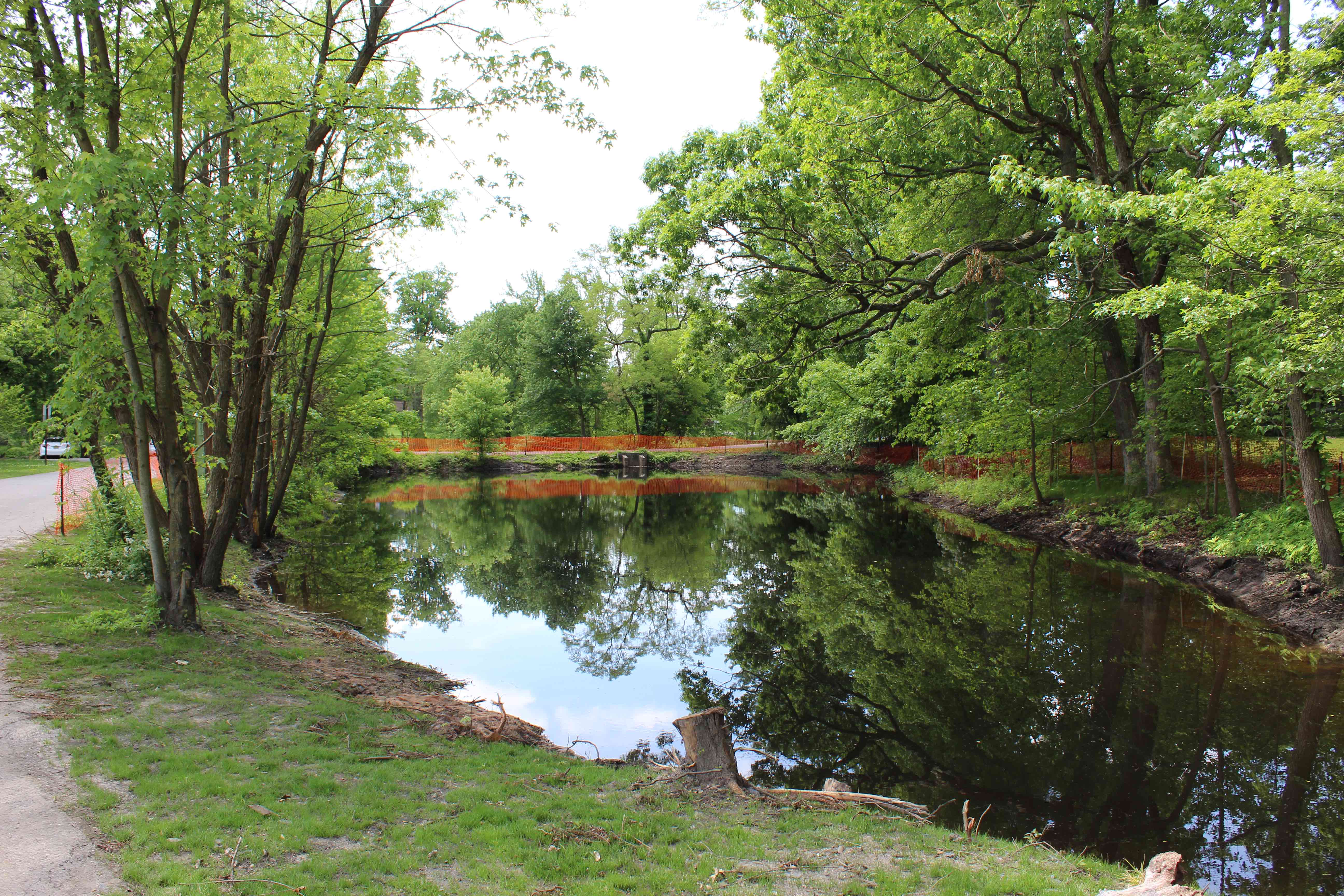 Sedimentation in Children’s Pond, which is located in Strawbridge Lake park, was negatively impacting the water quality Strawbridge Lake. In order to restore the pond and reduce impacts to Strawbridge Lake, the Moorestown Township Council awarded contracts to Princeton Hydro for the dredging and cleanup of the Children's Pond.