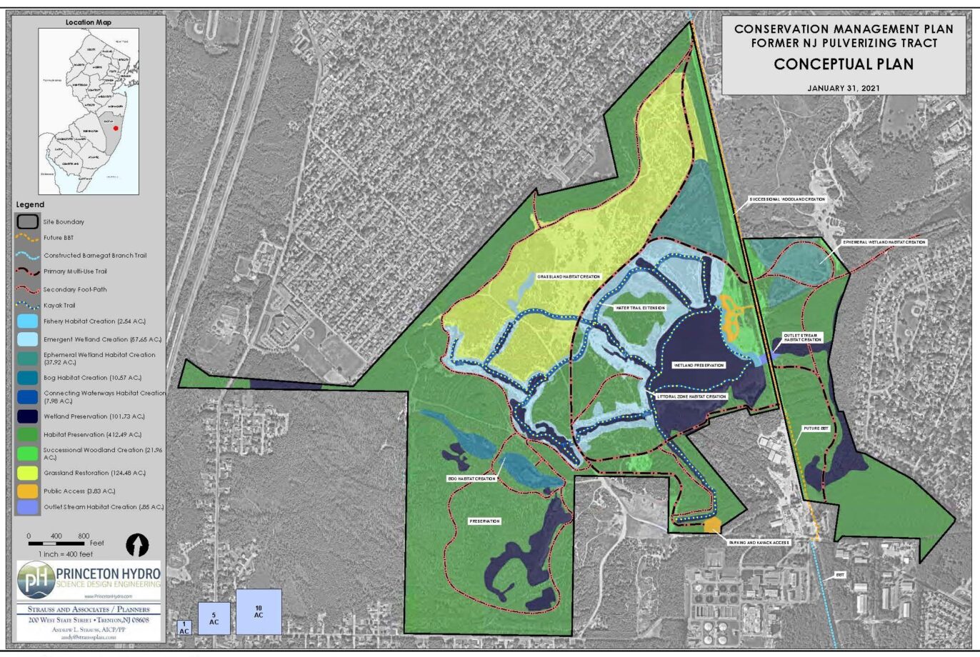 Transforming a Mining Site into a Natural Lands Trust Preserve & Public